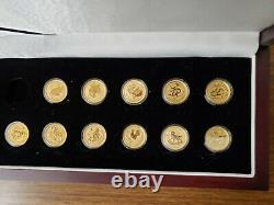 11 x 1/10 oz Gold Coin Set (2009 2019) Australia Lunar Series 2 (11 Coins)