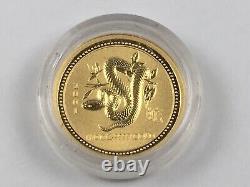 12 Pc Lot 1/10 oz Gold Perth Mint Australian Lunar Series I Coin Set 1999-2010