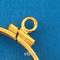 14k Solid Gold Coin Bezel Necklace For 1 ozt Australian Krugerrand