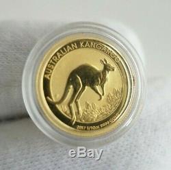 15 Dollars Goldmünze 2017 Australian Kangaroo 1/10 Unze Gold 999,9 Elizabeth II