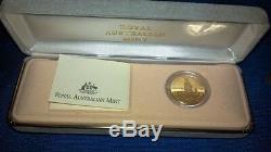 1788 to 1988 Australia Gold $200 Coin. Uncirculated. With Certificate. Lot #323