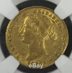 1860 Australia 1sov Sovereign AU50 NGC Gold