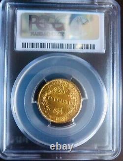 1864 S GOLD SOVEREIGN VICTORIA TYPE 2 PCGS MS 61 Very Scarce Renniks CV=$7330