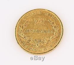 1866 Victoria Sydney Mint Australia One Sovereign Gold Coin