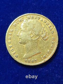 1867 Australia Gold Sovereign Coin. 2354 AGW