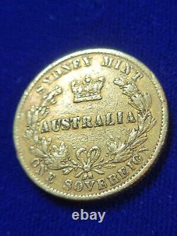 1867 Australia Gold Sovereign Coin. 2354 AGW
