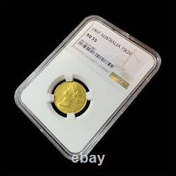 1867 Australian Sydney 1 Sovereign Gold Coin