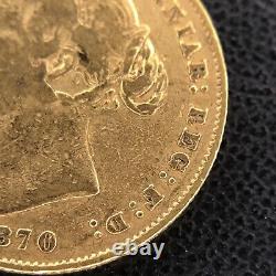 1870 Australia Victoria Gold Sovereign Sydney Coin 1S G1S SEE MACRO PICS