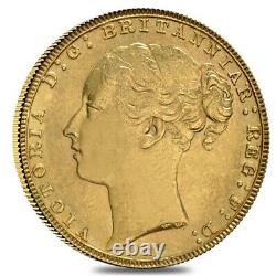 1871-1887 S Australia Gold Sovereign Victoria Young Head (Avg Circ)