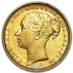 1871-1887-S Australia Gold Sovereign Young Victoria Avg Circ SKU #31864