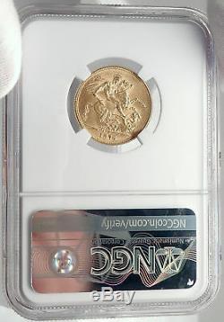 1876 AUSTRALIA UK Queen VICTORIA Sovereign GOLD Australian Coin NGC MS 62 i70402