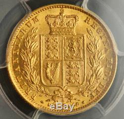 1879-S, Australia, Queen Victoria. Certified Gold Sovereign Coin. PCGS AU-58