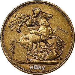 1880 M Australia Gold Sovereign Coin Nice