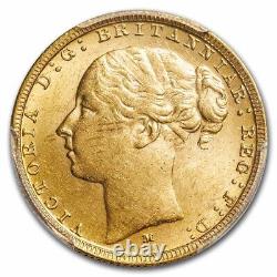 1880-M Australia Gold Sovereign Young Victoria MS-61 PCGS SKU#272421