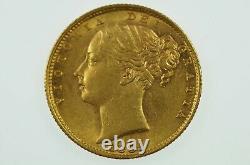1885 Sydney Mint Gold Full Sovereign Shield Reverse in aUnc Condition