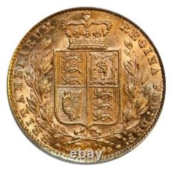 1886 S Shield Gold Sovereign PCGS AU 58 Renniks CV=$1440