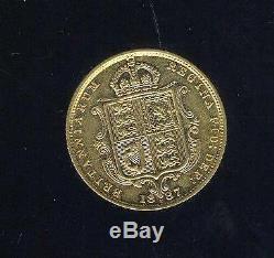 1887M Australian Shield Gold Half Sovereign Queen Victoria Jubilee Head UNC