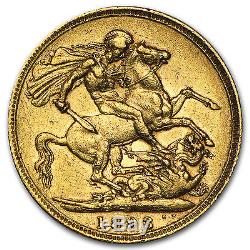 1887-1893-S Australia Gold Sovereign Victoria Jubilee Avg Circ SKU #91495