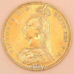 1887 FULL Sovereign Queen Victoria Jubilee Head Gold coin St George Melbourne
