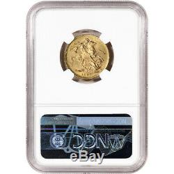 1887 S Australia Gold Sovereign Young Head & St. George NGC MS61