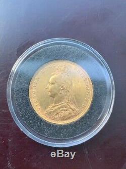1891 Victoria Jubilee Head Gold Sovereign