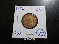 1892 S Australia Gold Sovereign (Sydney Mint)