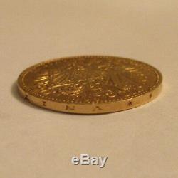1896 20 Corona gold coin, High Grade Coin