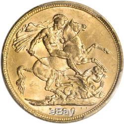 1896 M Australia Gold Sovereign PCGS MS62 S-3875