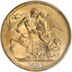1896 M Australia Gold Sovereign PCGS MS63 S-3875