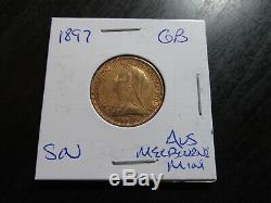1897 M Australia Gold Sovereign (Melbourne Mint)
