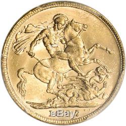 1897 M Australia Gold Sovereign PCGS MS62 S-3875