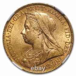 1899-M Australia Gold Sovereign Veil Head Victoria MS-63 NGC SKU#255915