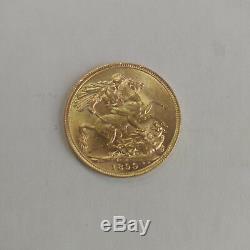 1899-P Gold Sovereign Old Head UNC & Low Mintage Free Shipping