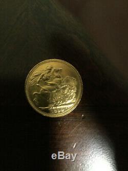 1899 Queen Victoria Gold Sovereign, Minted In Australia High Grade. Gold Verified