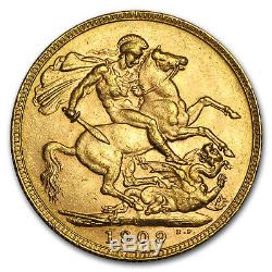 1902-1910-P Australia Gold Sovereign Edward VII BU SKU#91549