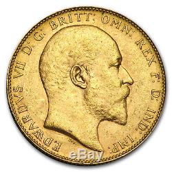 1902-1910-P Australia Gold Sovereign Edward VII BU SKU#91549