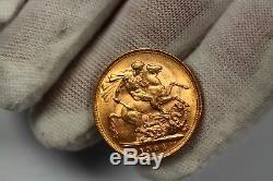 1904 M Australia Gold Sovereign Melbourne Edward VII KEY DATE LOW MINTAGE