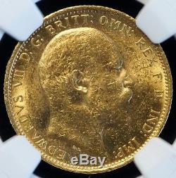 1906 S Australia 1 Sovereign Gold Coin (NGC MS 61 MS61) UNCIRCULATED (06126)