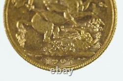 1907 Perth Mint Gold Full Sovereign in Very Fine Condition