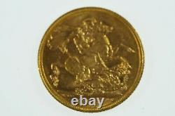 1908 Melbourne Mint Gold Full Sovereign in Very Fine Condition