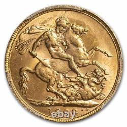 1908-P Australia Gold Sovereign Edward VII MS-63 PCGS