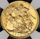 1909s Ngc Au 58 Australia Gold Sovereign Edward Vii Sydney Mint Coin (18013001c)