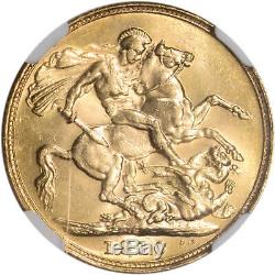 1910 S Australia Gold Sovereign NGC MS61