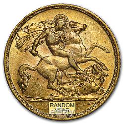 1911-1931-S Australia Gold Sovereign George V AU SKU #45004