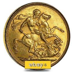 1911-1931-S Australia Gold Sovereign George V Avg Circ