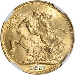 1911 S Australia Gold Sovereign NGC MS63