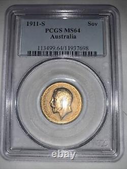 1911 S Sovereign MS64, Very Rare
