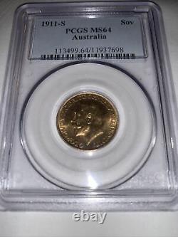 1911 S Sovereign MS64, Very Rare