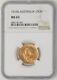 1916s Australia Gold 1 Sovereign. 2354 Agw Ms63 Ngc 947882-3