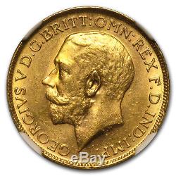 1917-P Australia Gold Sovereign George V MS-62 NGC SKU#171138